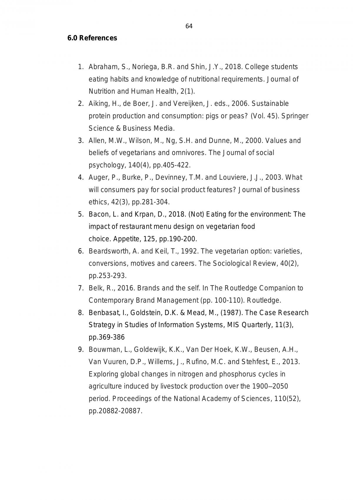 Dissertation - Plant based meat and dairy alternative products: future or fad?  - Page 68