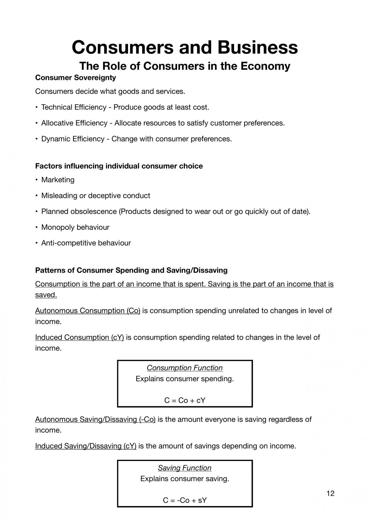 Preliminary Economics Study Notes - Page 12