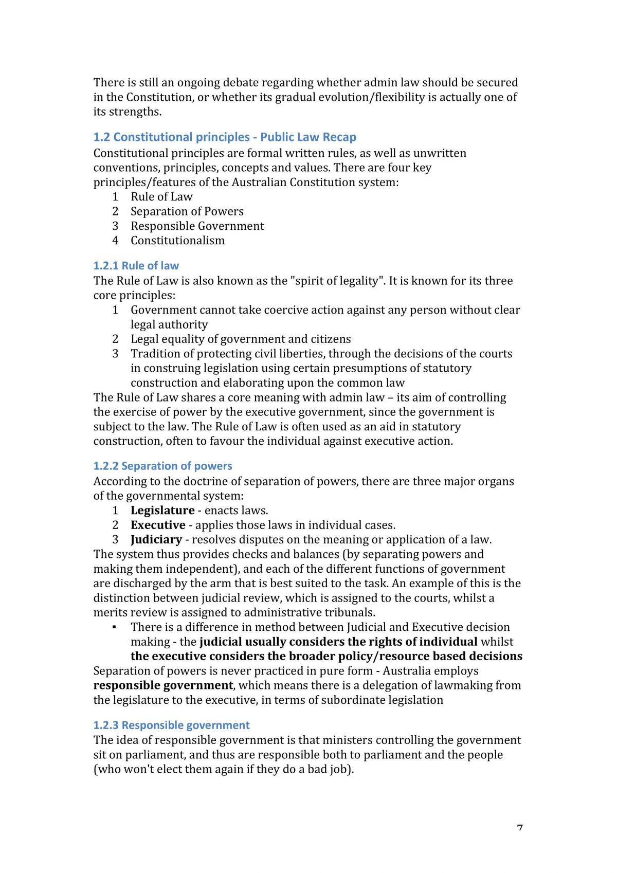 Full Exam Notes Admin Law - Page 7