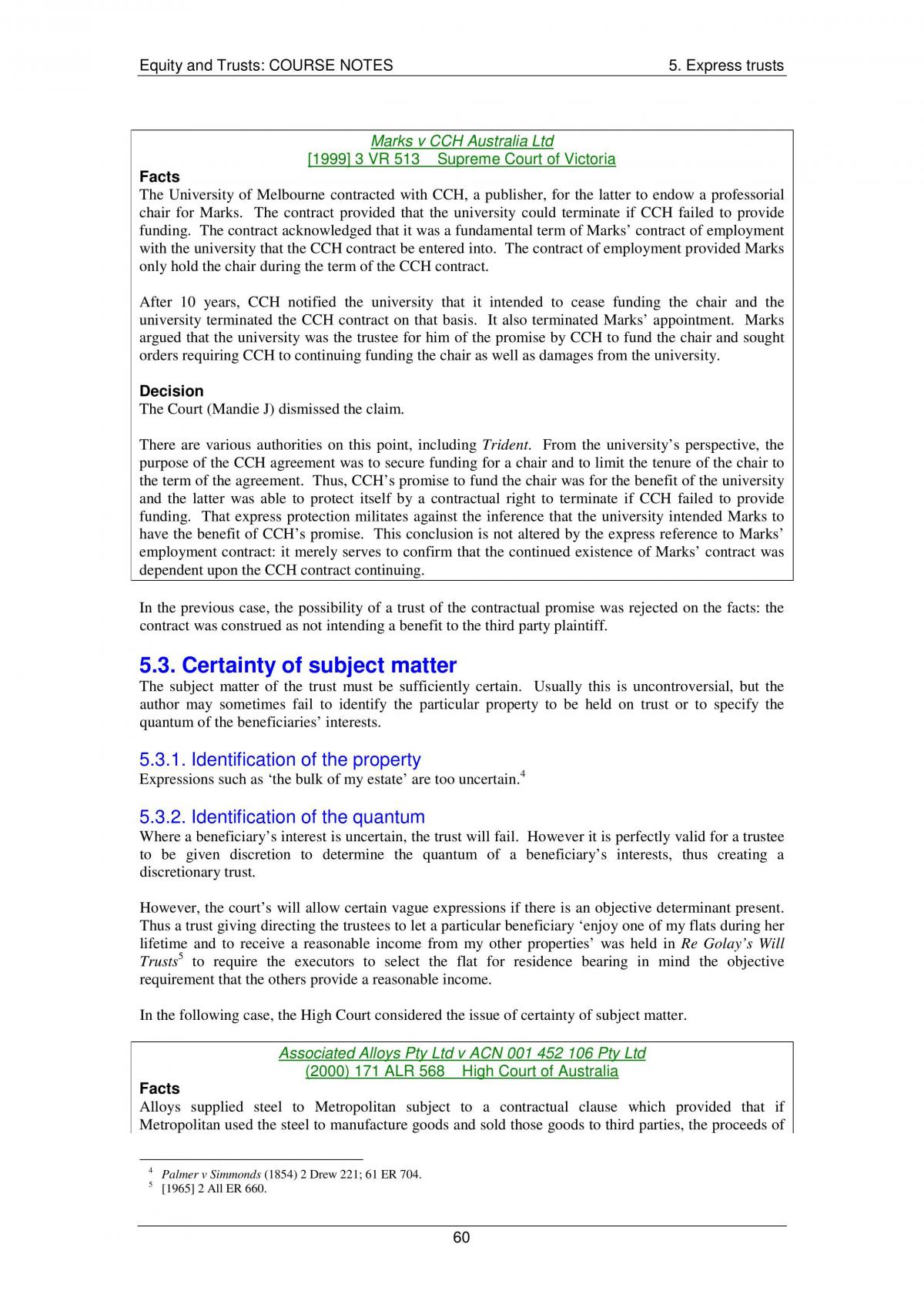 Exam notes for equity and trusts - Page 60