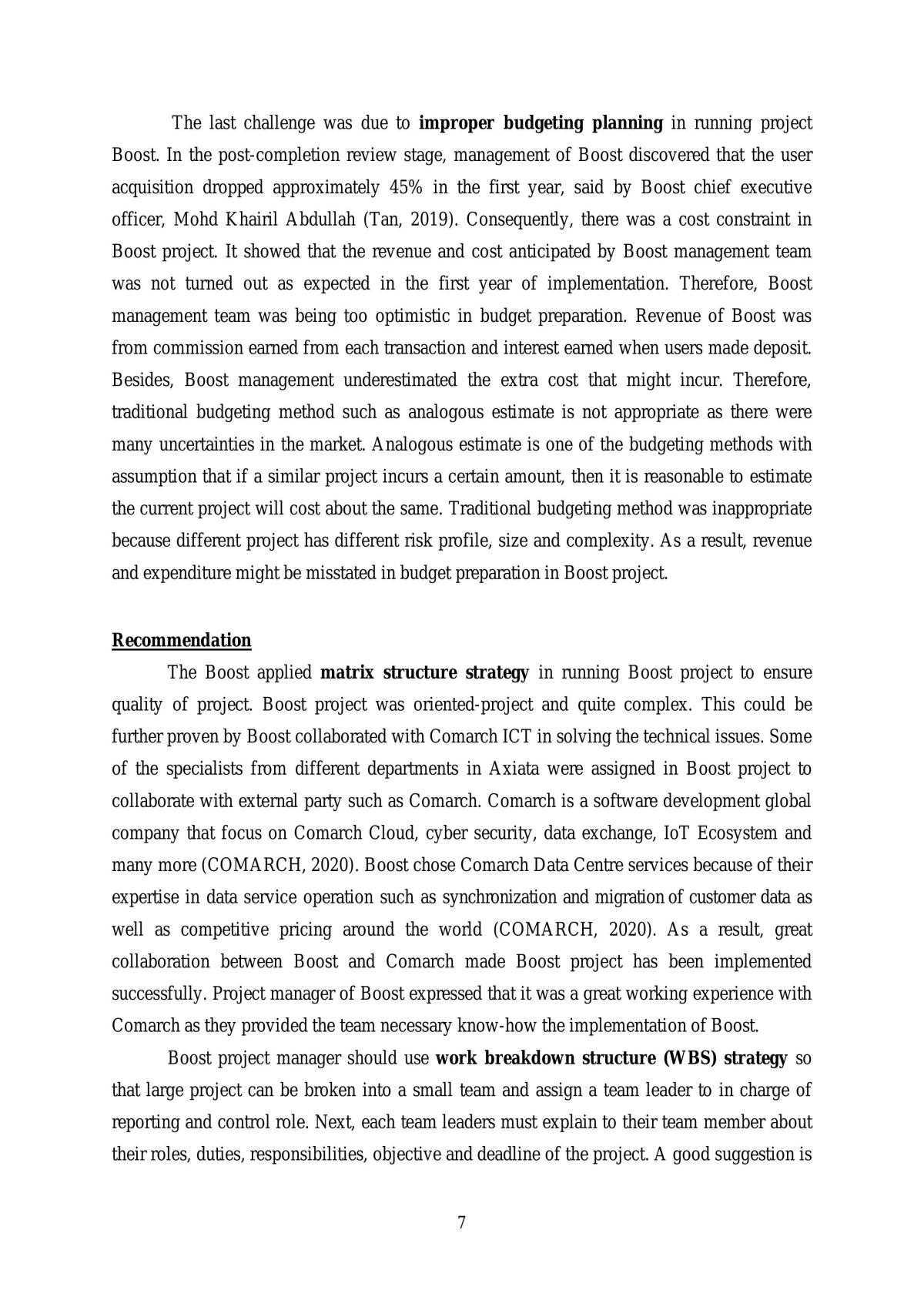 Assessment on Boost E-Wallet Project - Page 0