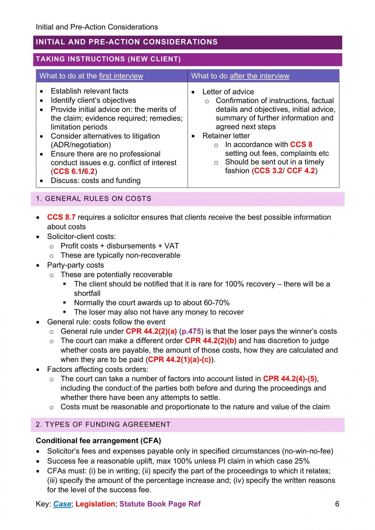 Complete Civil Litigation Exam Notes - Page 7