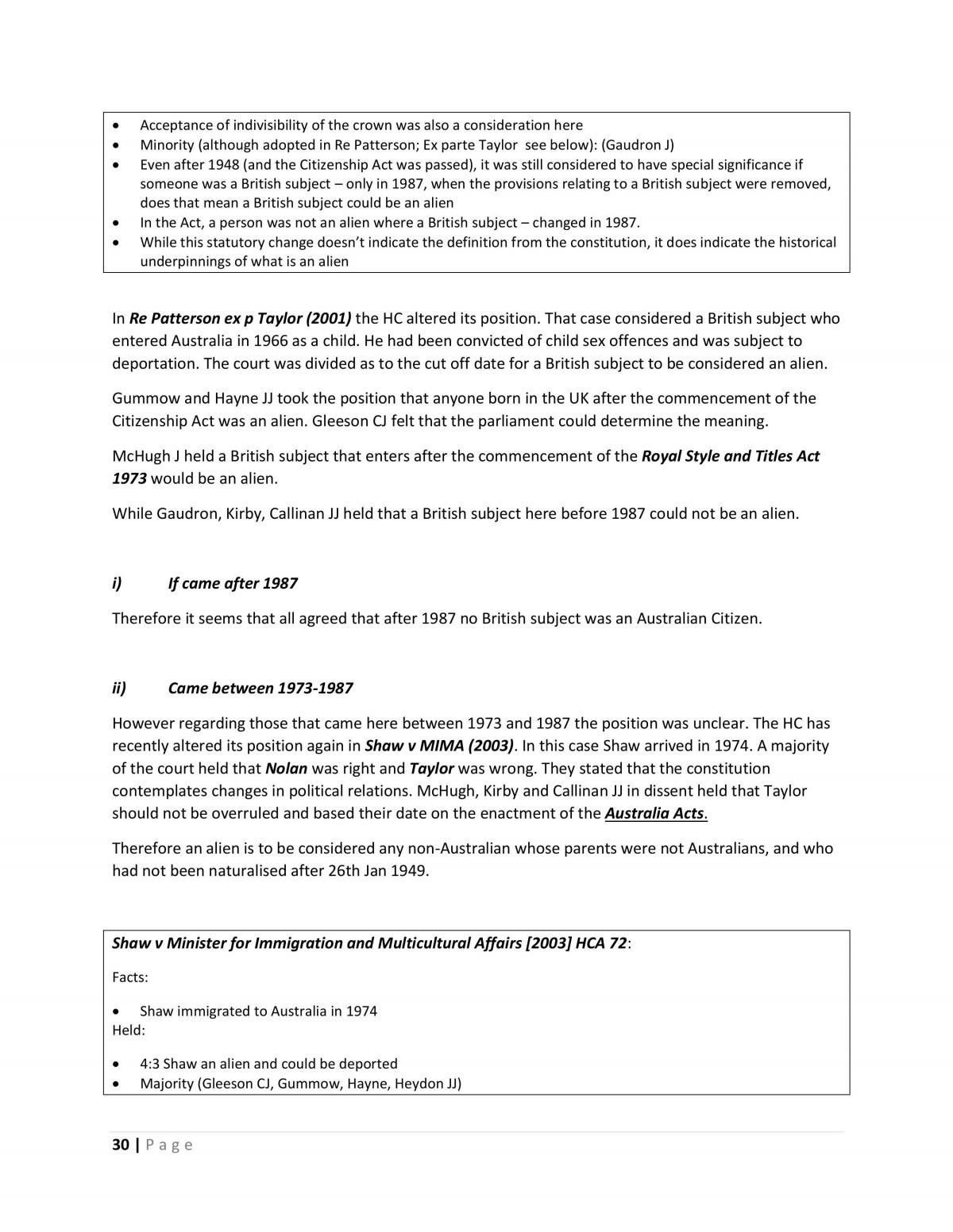 Federal Constitutional Law Exam Notes - Page 30