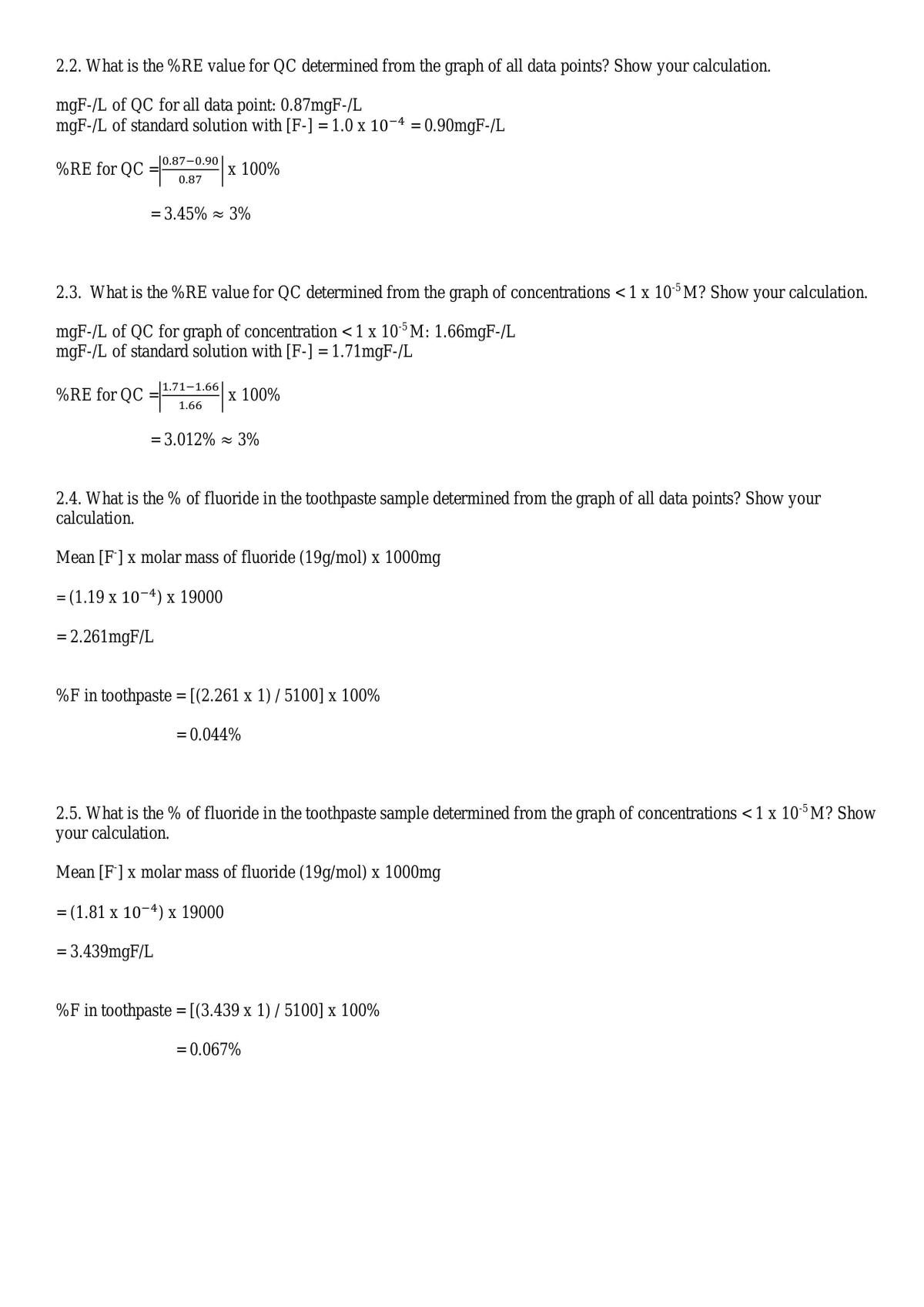 Experiment 7 – Investigating Problems of Fluoride Analysis by Ion Selective Electrode - Page 0