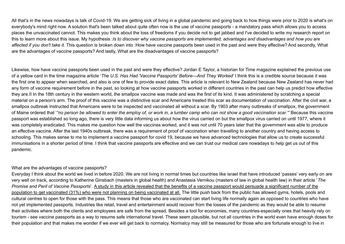 Information Literacy NCEA Level 2  - Page 0
