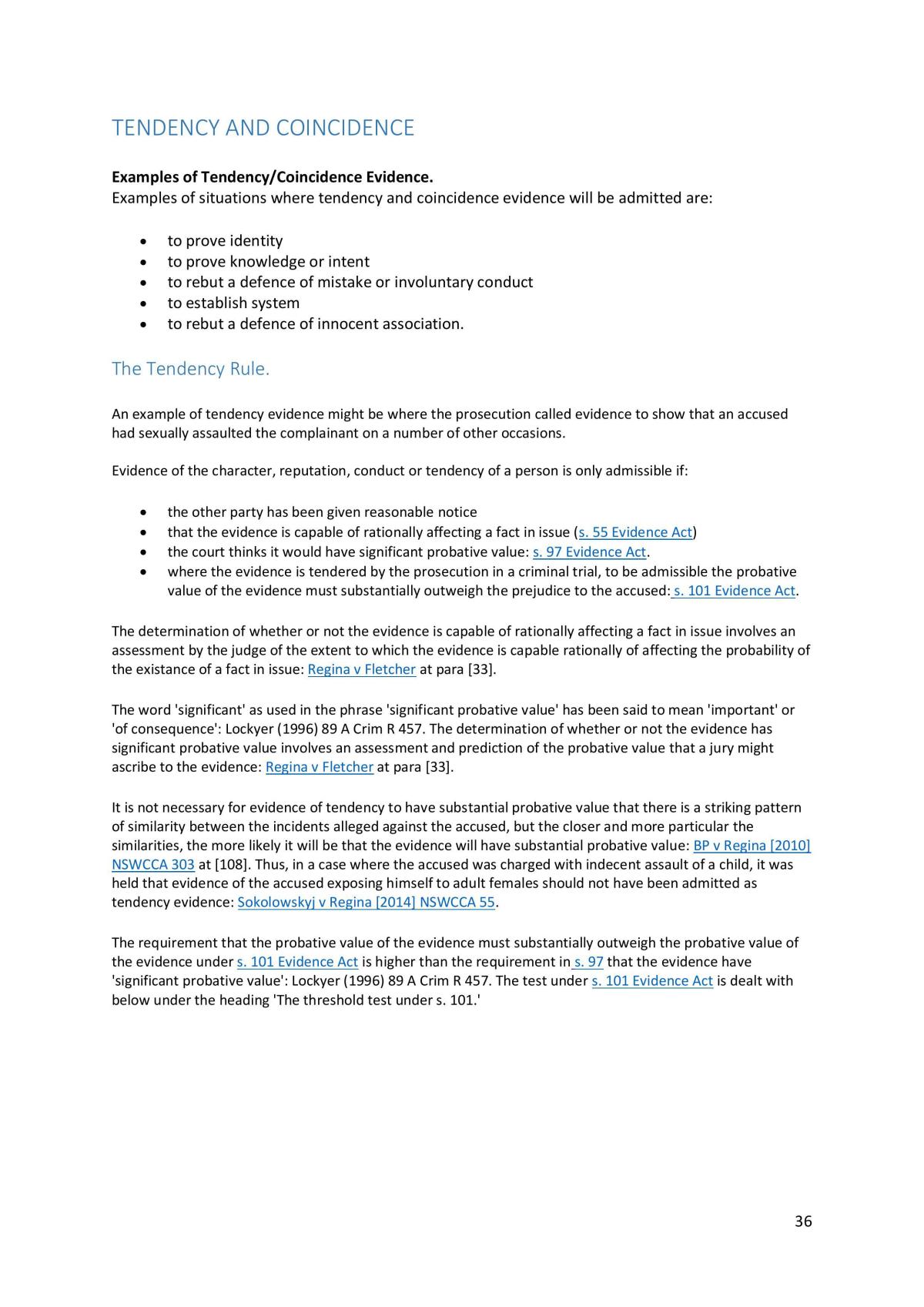 Evidence Notes - Page 36