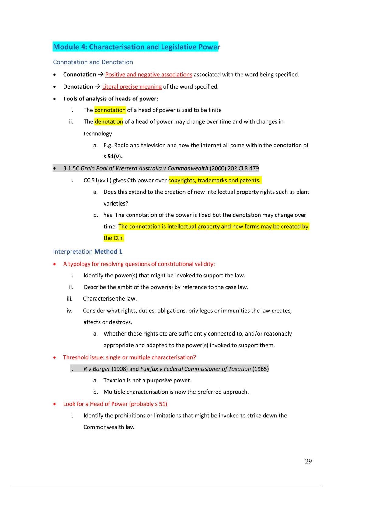 Constitutional Law Notes - Page 29