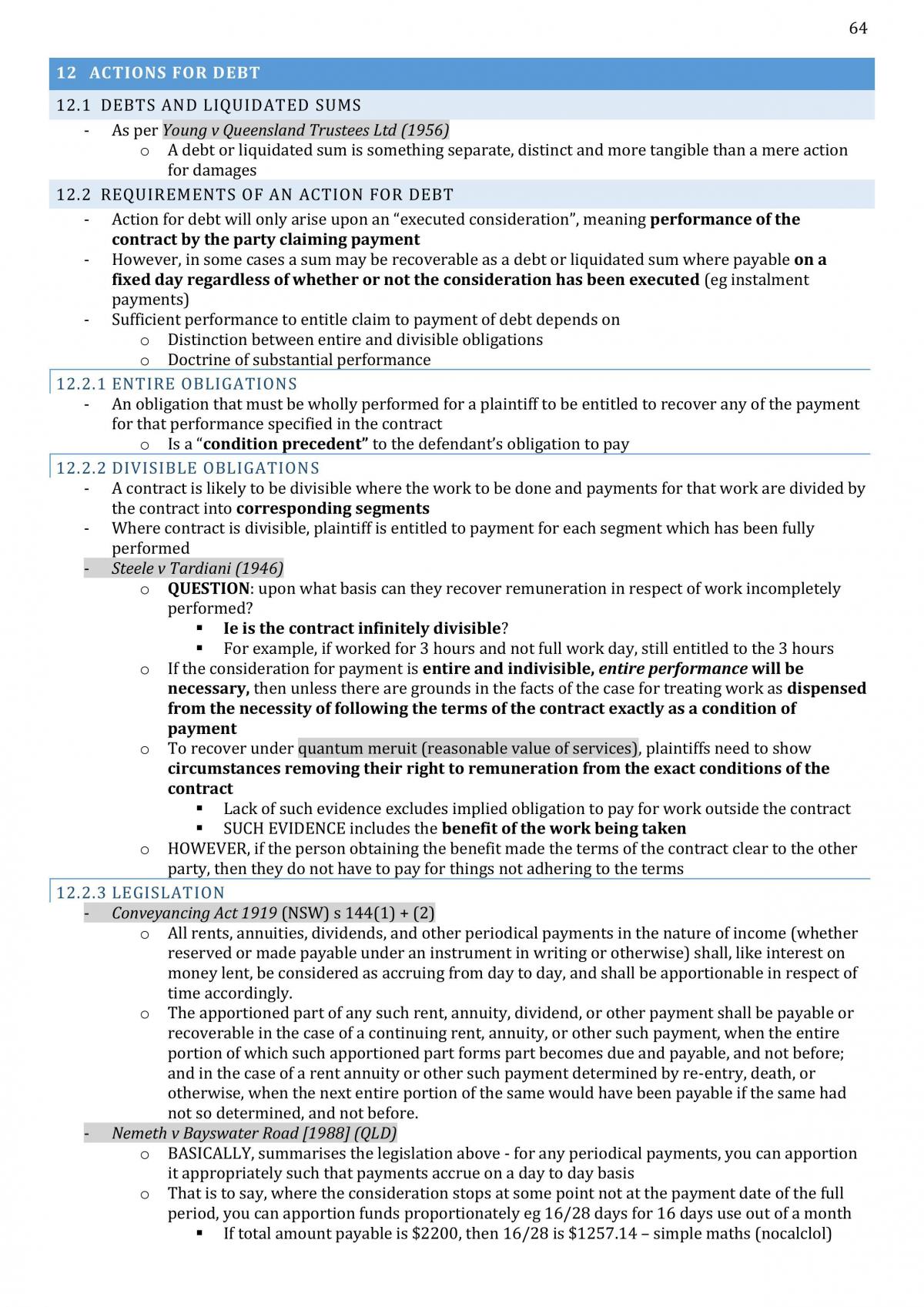 LAWS1075 Course Notes - Page 64