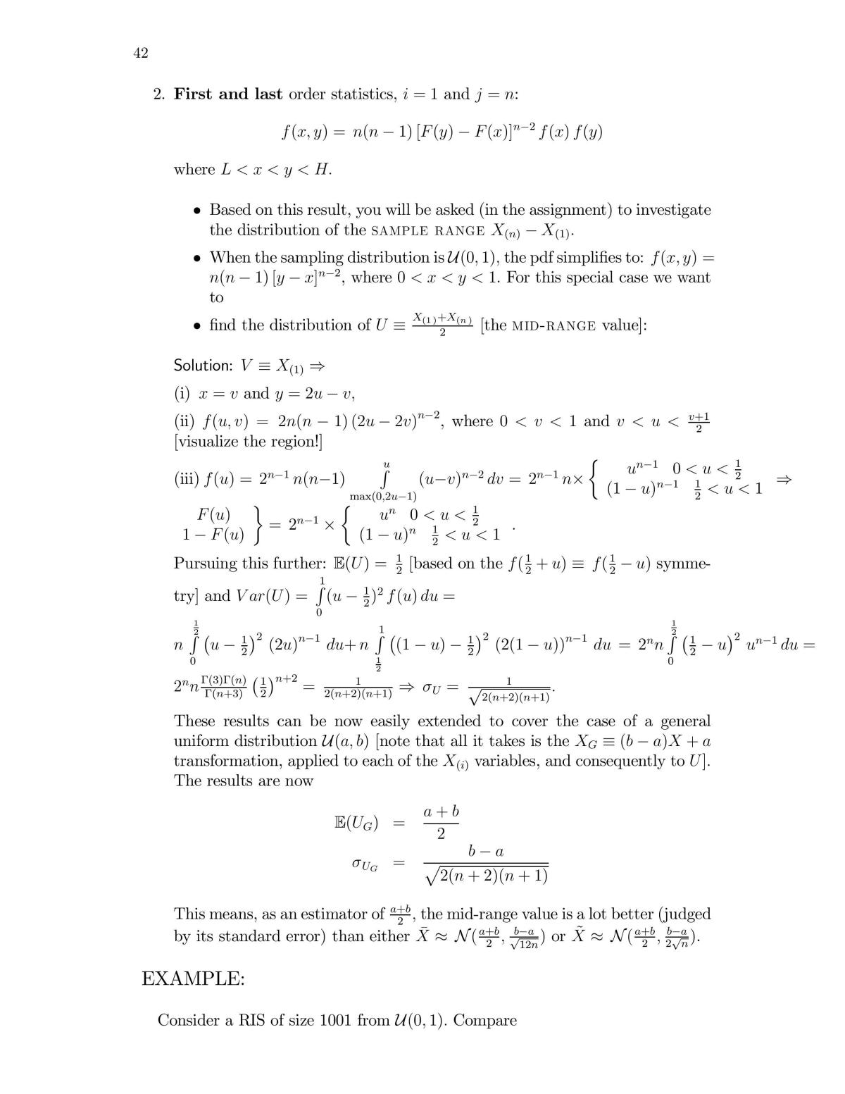 Mathematical Statistics I Lecture Notes - Page 42
