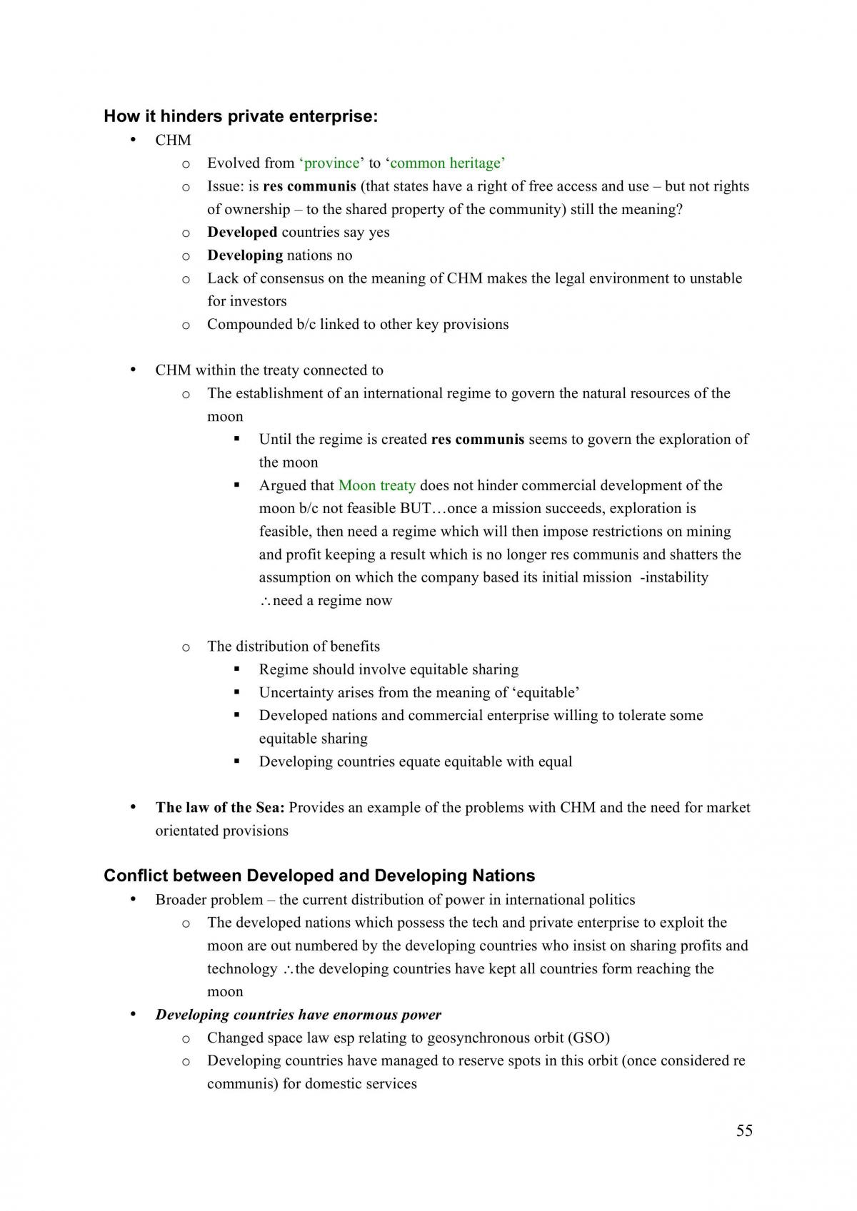 LAWS3190 Issue of Space Law Final Notes - Page 55