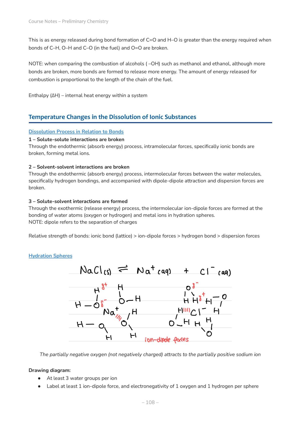 HSC Year 11 Chemistry – Complete Notes *sorted by syllabus dot points - Page 108