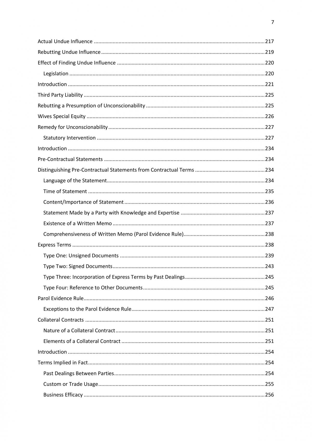 Contracts Full Exam Notes  - 358 Pages - Page 7