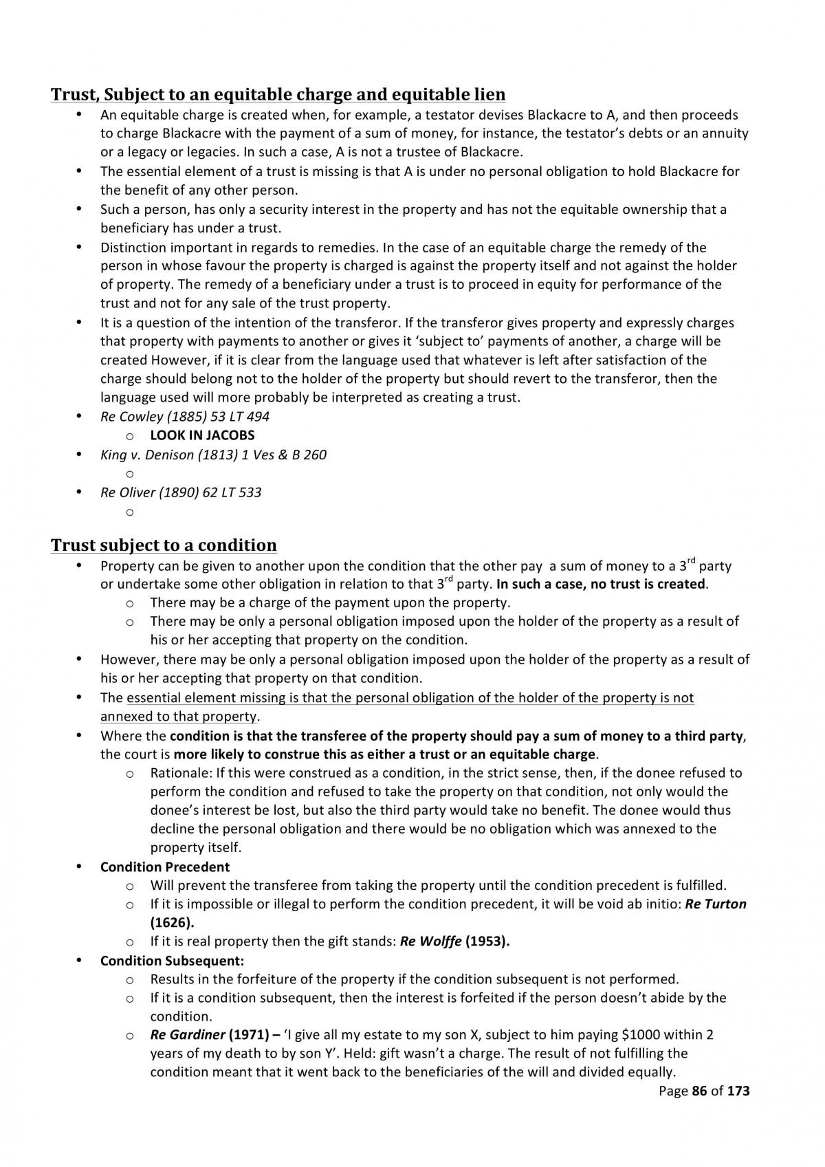 Equity and Trusts Complete Notes - Page 86