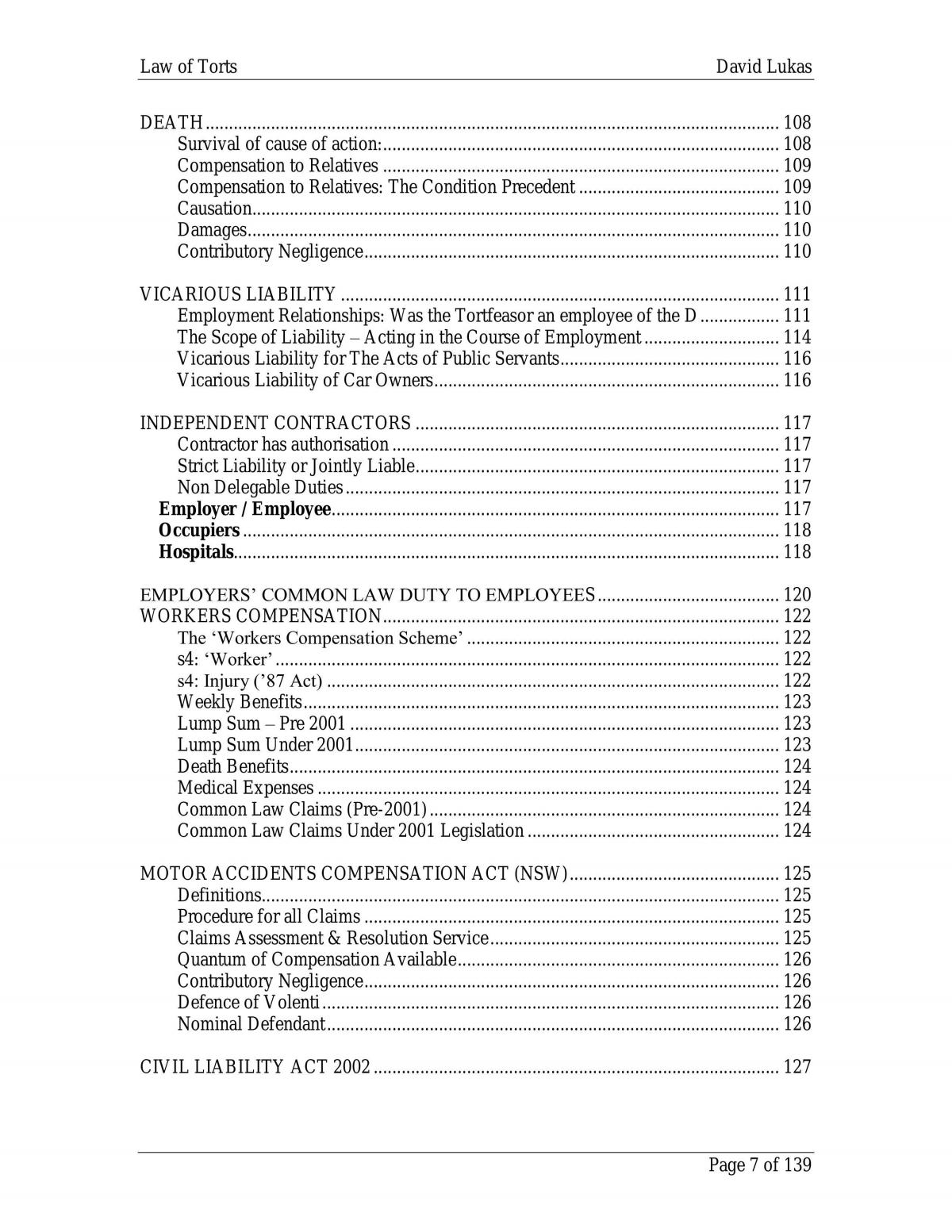 Notes for Torts Exam - Page 7