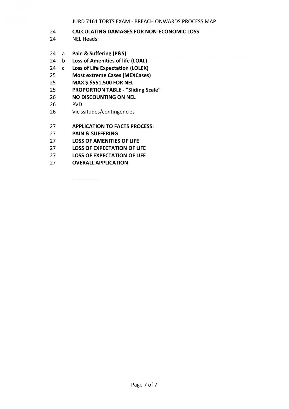 JURD7161 Torts Complete Exam Notes - Page 7