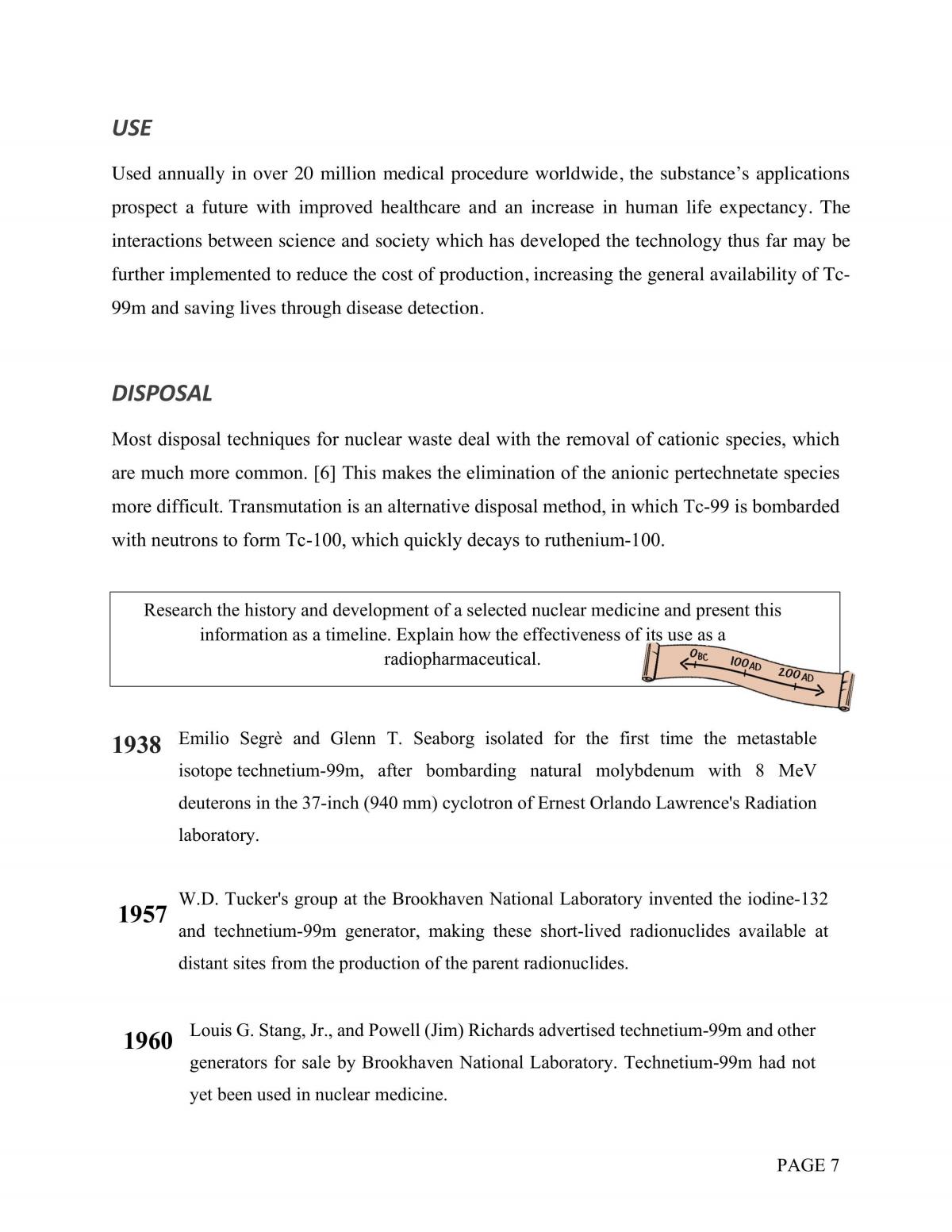 Depth Study - Isotopes and Technetium-99 - Page 8