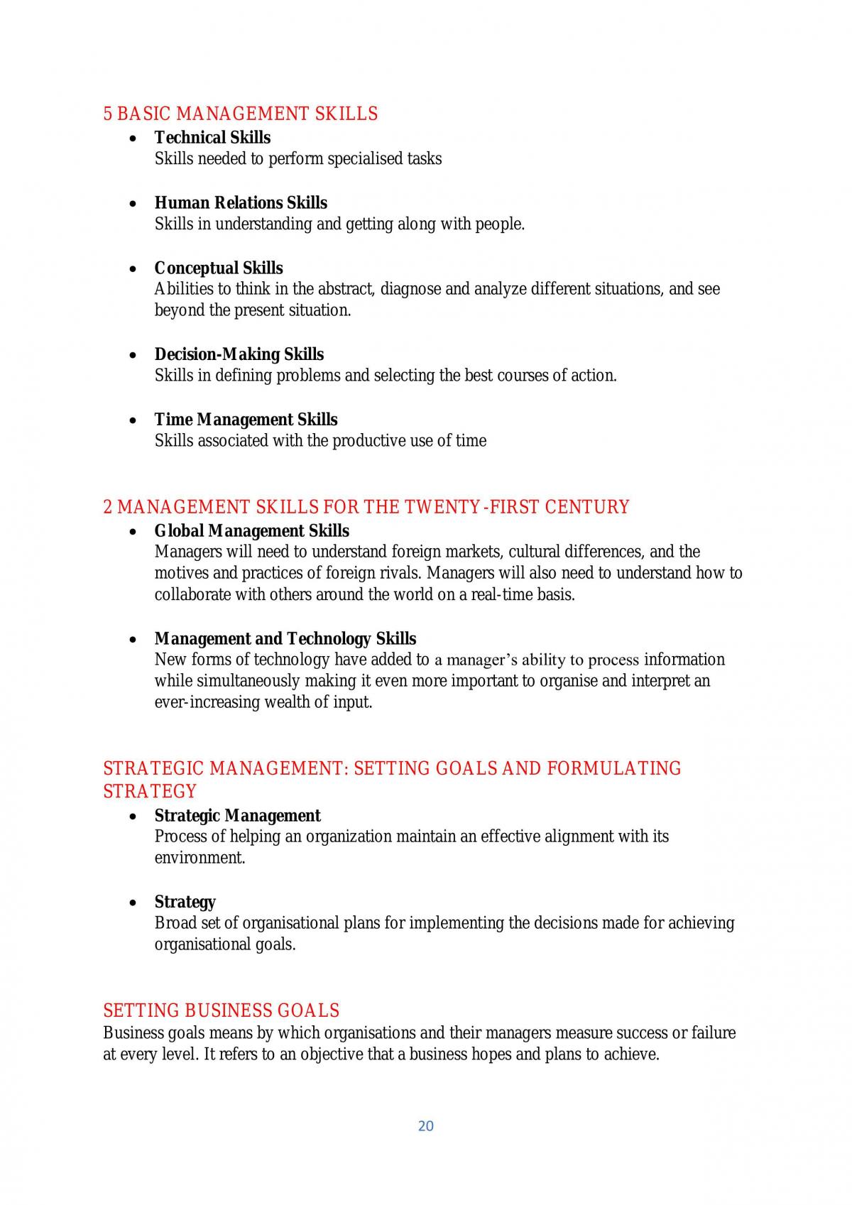 Study notes for Introduction to Business (Full version) - Page 20