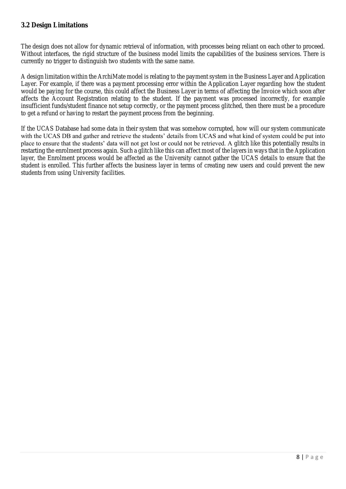 Service-Oriented Application Systems Technical Report - Page 0