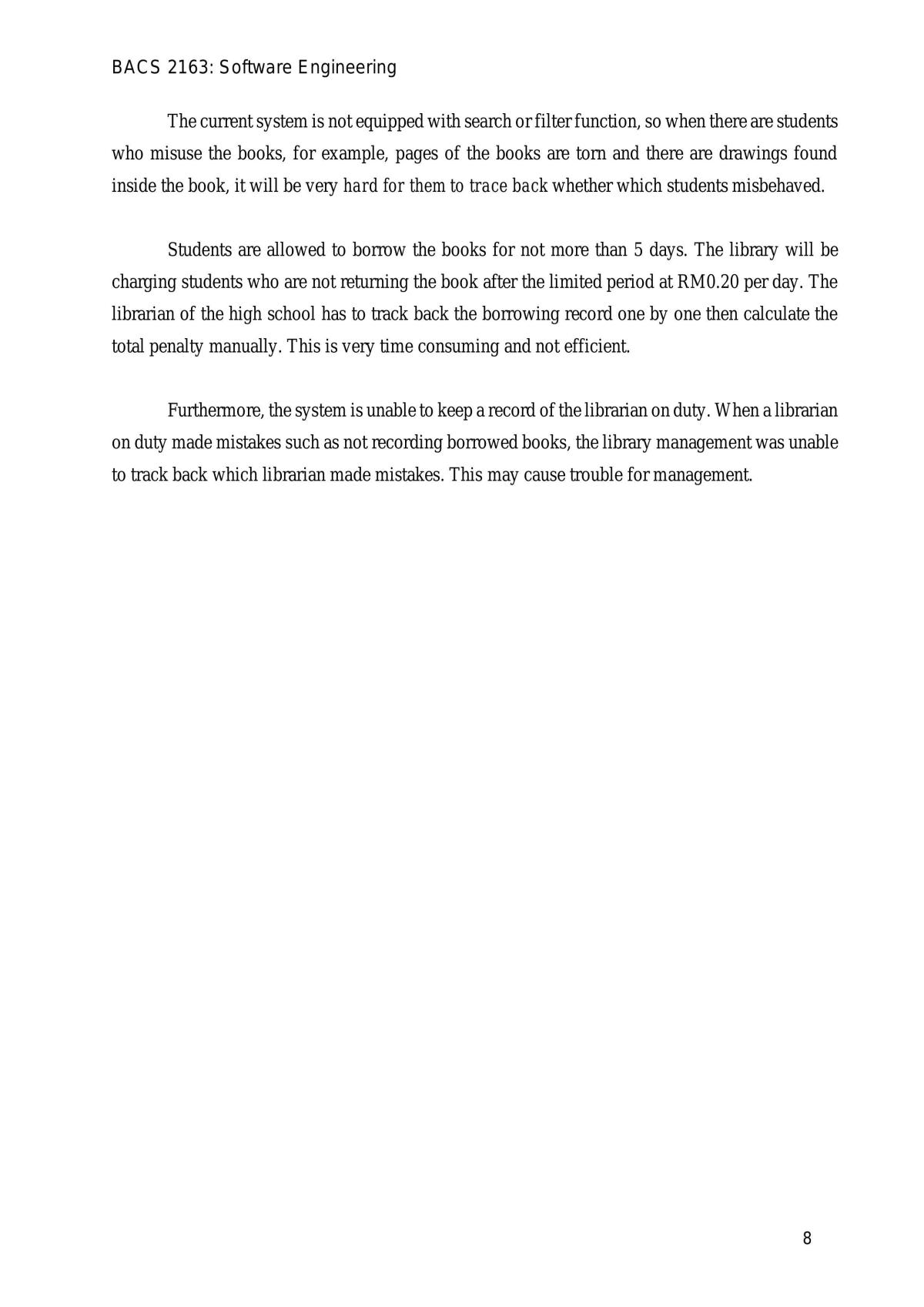 BACS2163 Software Engineering Assignment - Page 0