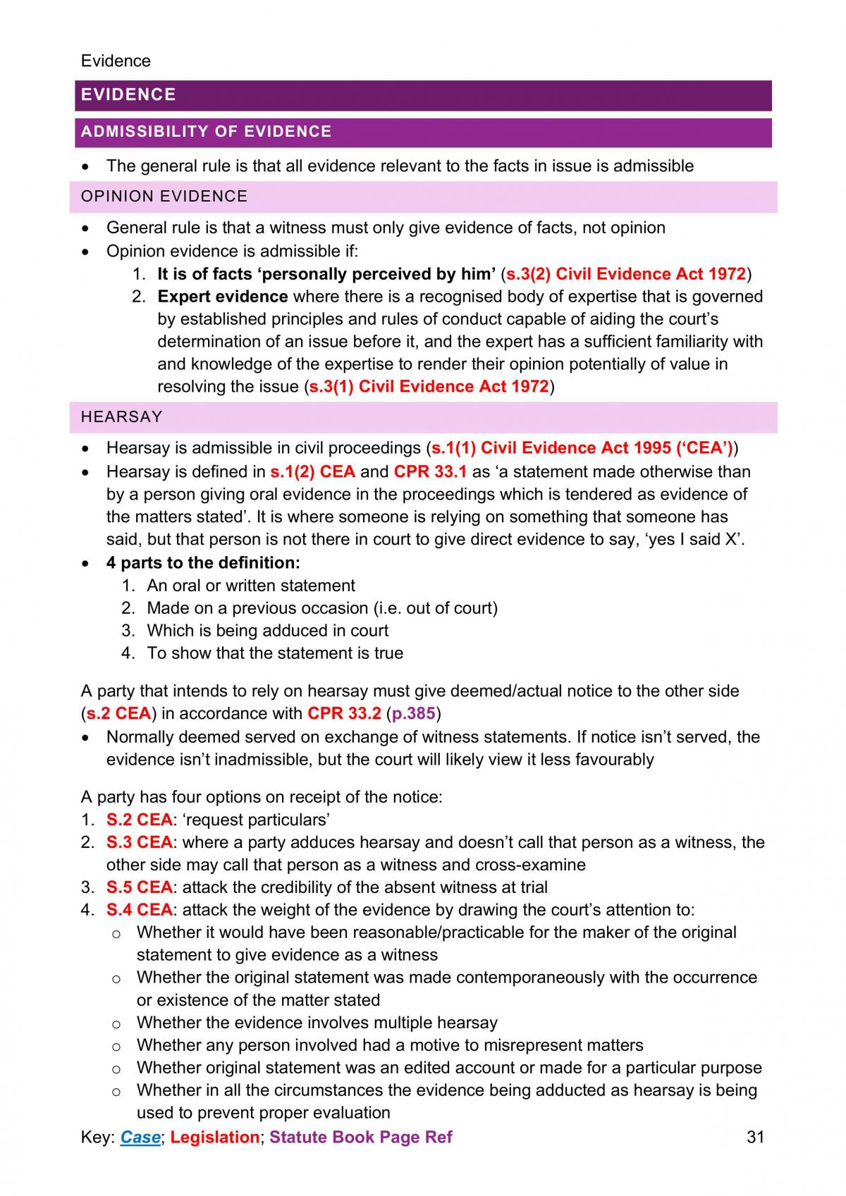 Complete Civil Litigation Exam Notes - Page 32