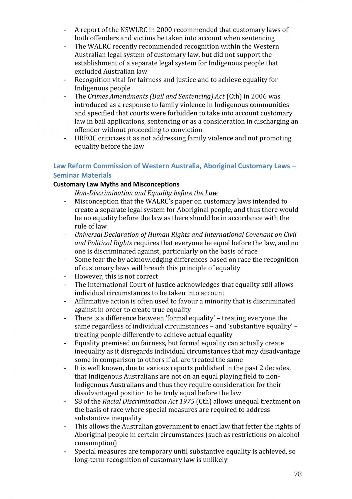 Foundations of Law Course Summary Notes - Page 78