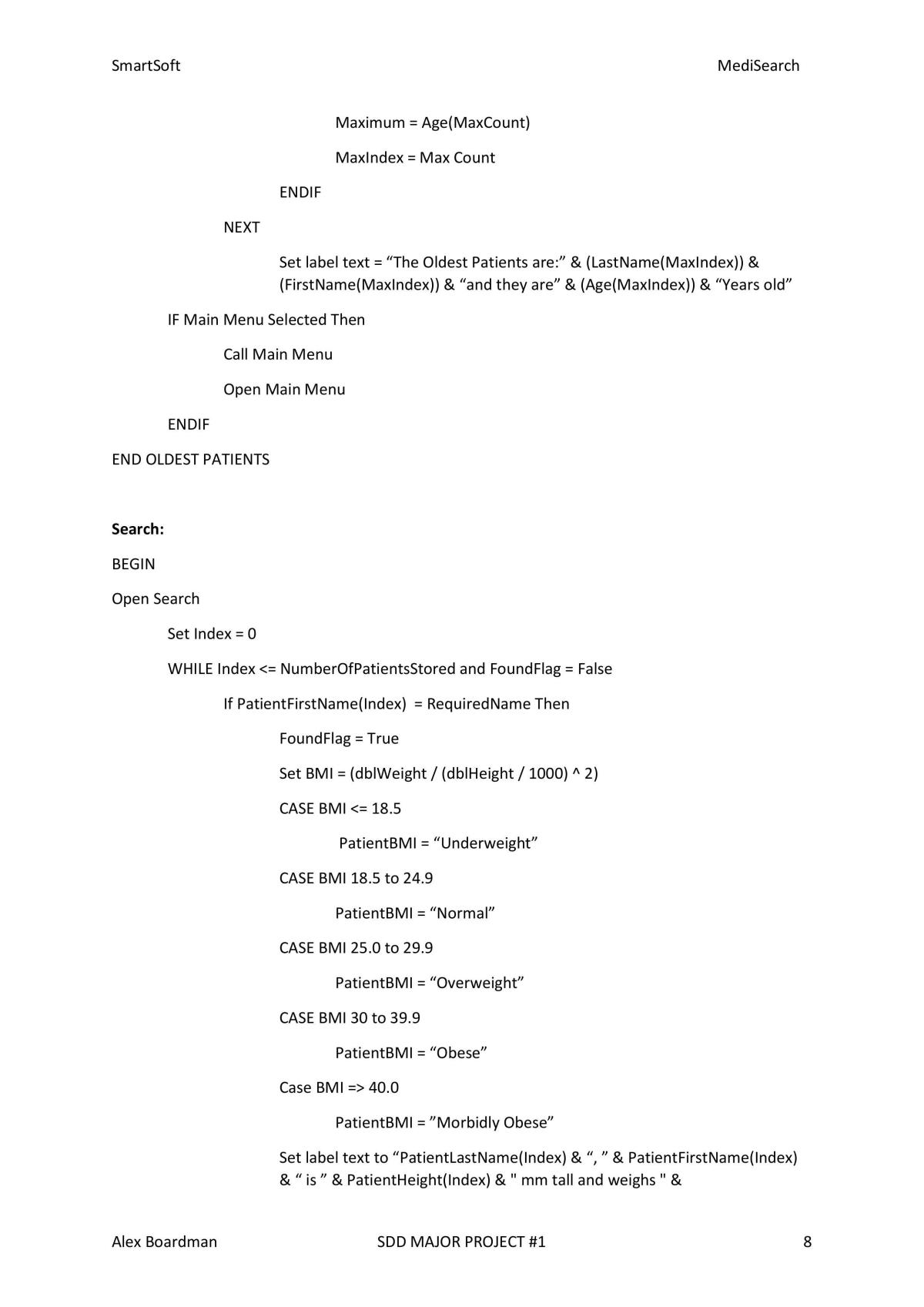 Major Project for Software Design and Development - Page 8