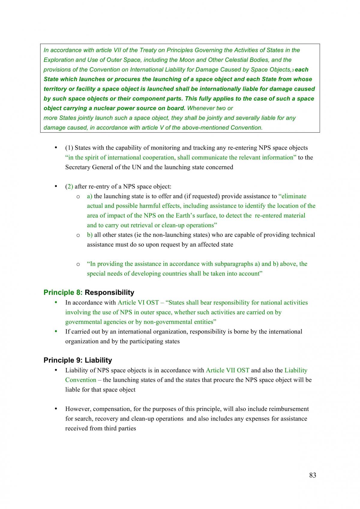 LAWS3190 Issue of Space Law Final Notes - Page 83