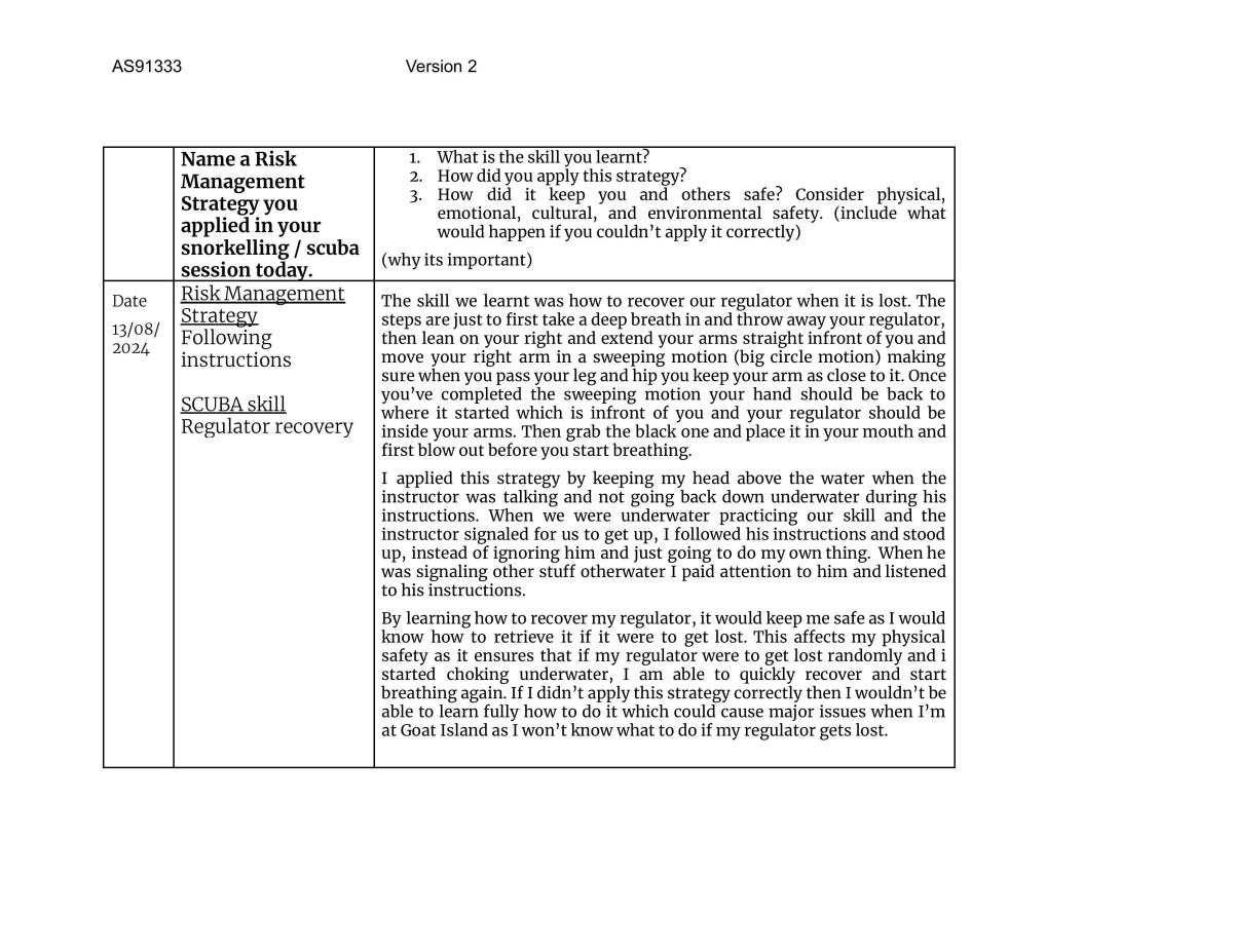 Level 2 Outdoor Education 91333  - Page 8