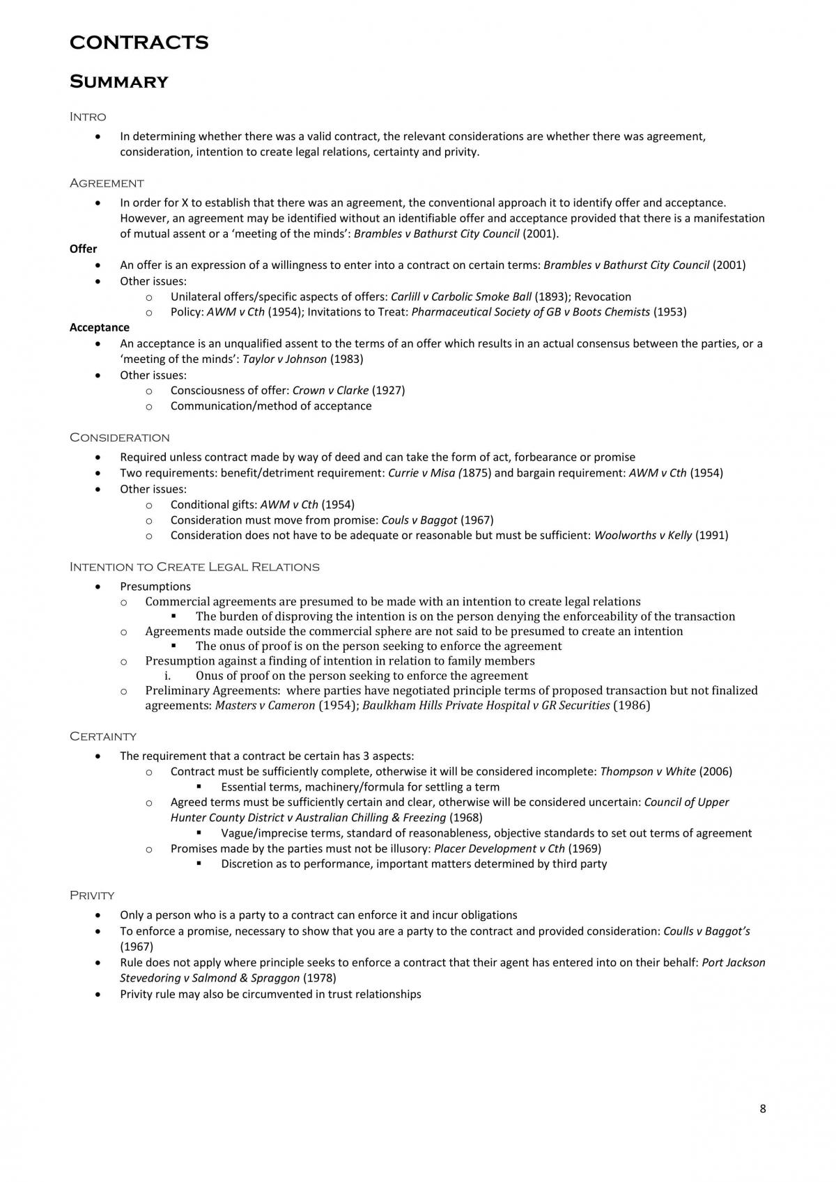 Notes Principles of Private Law - Page 8