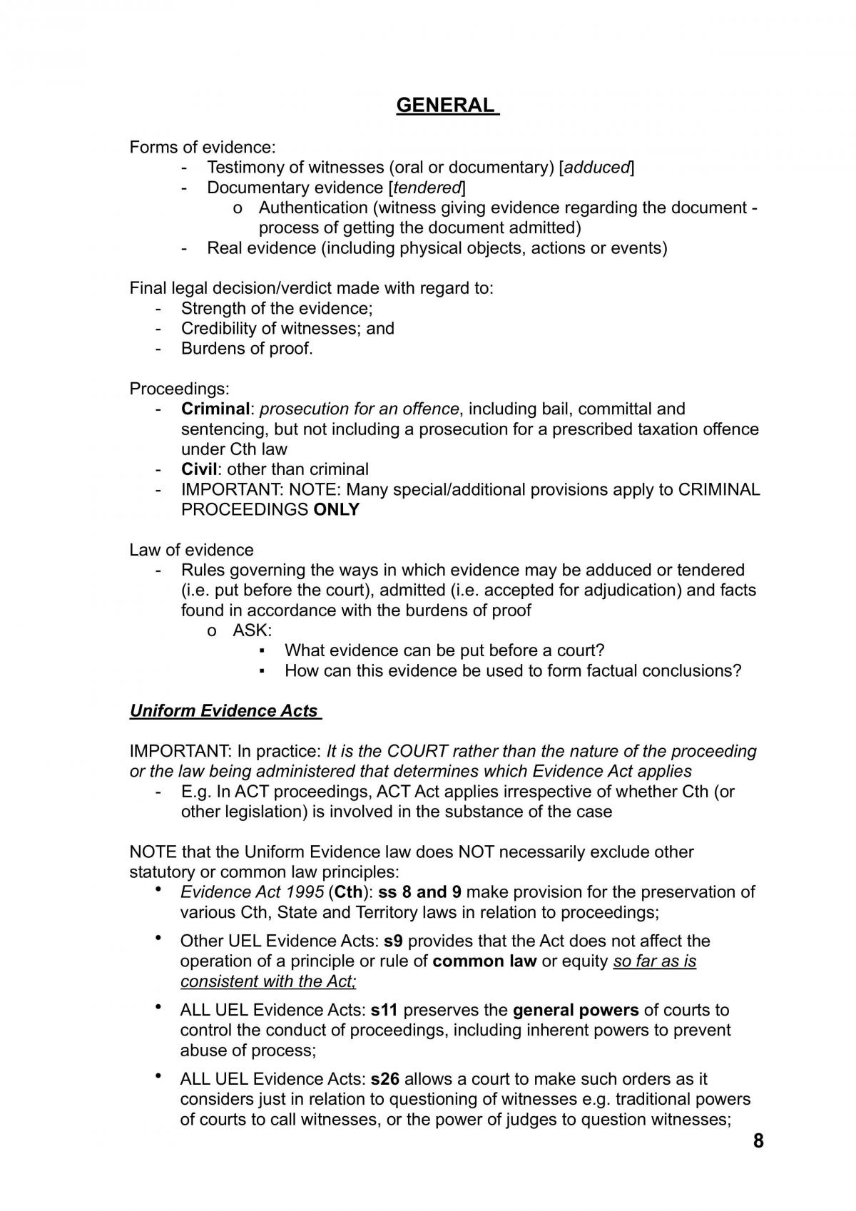 Full Summary Evidence - Page 8