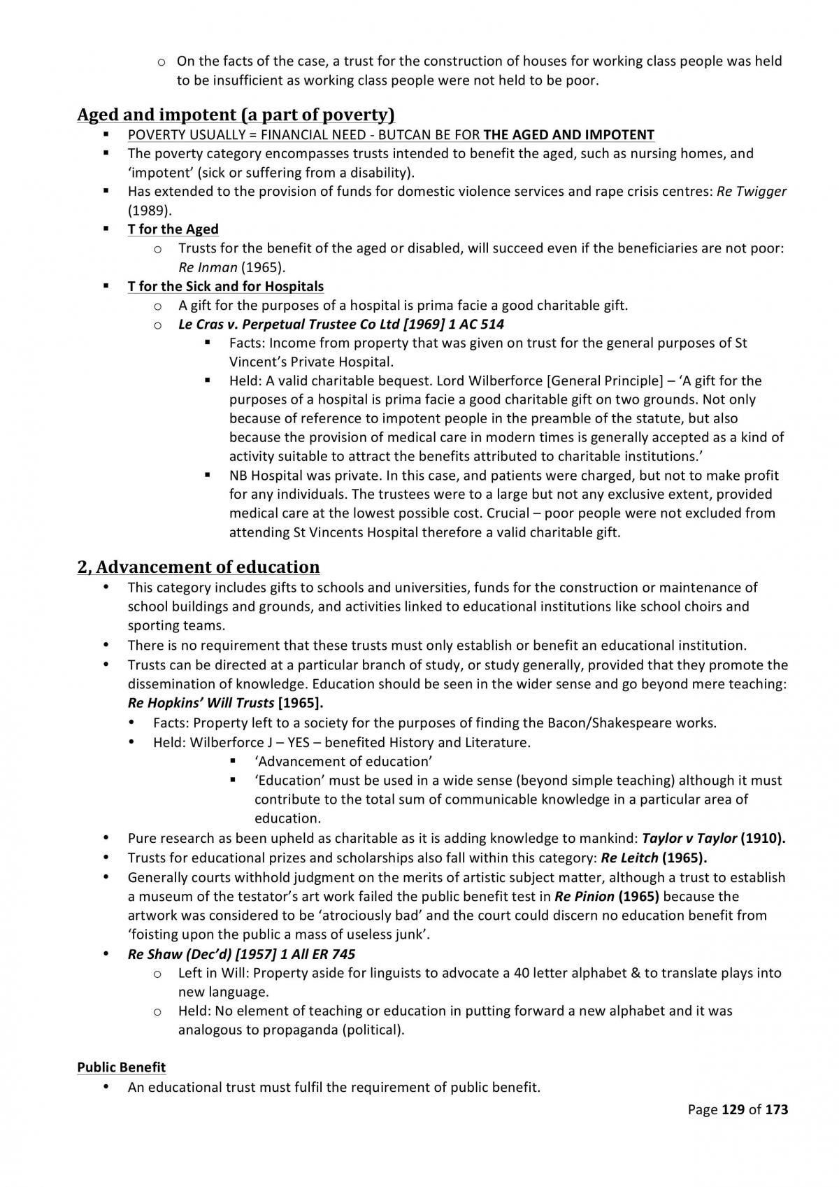 Equity and Trusts Complete Notes - Page 129
