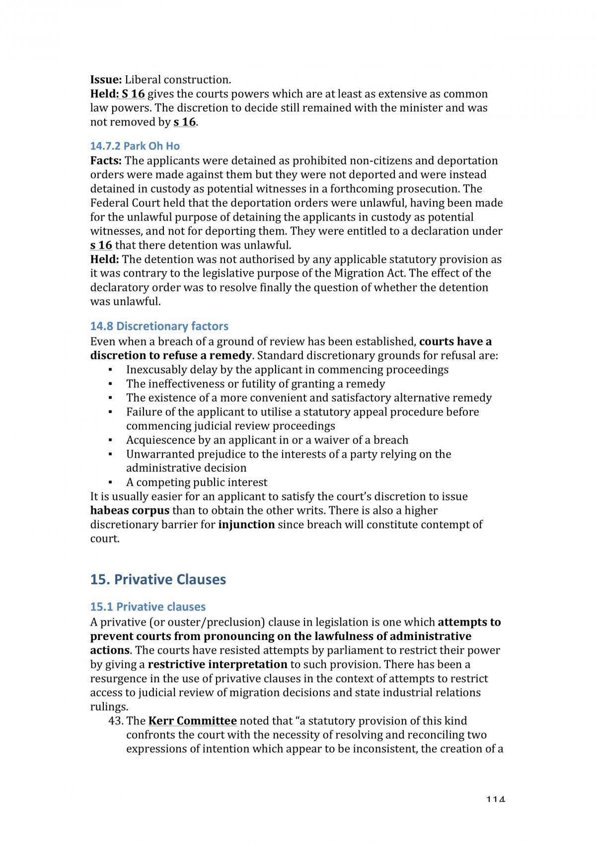 Full Exam Notes Admin Law - Page 114