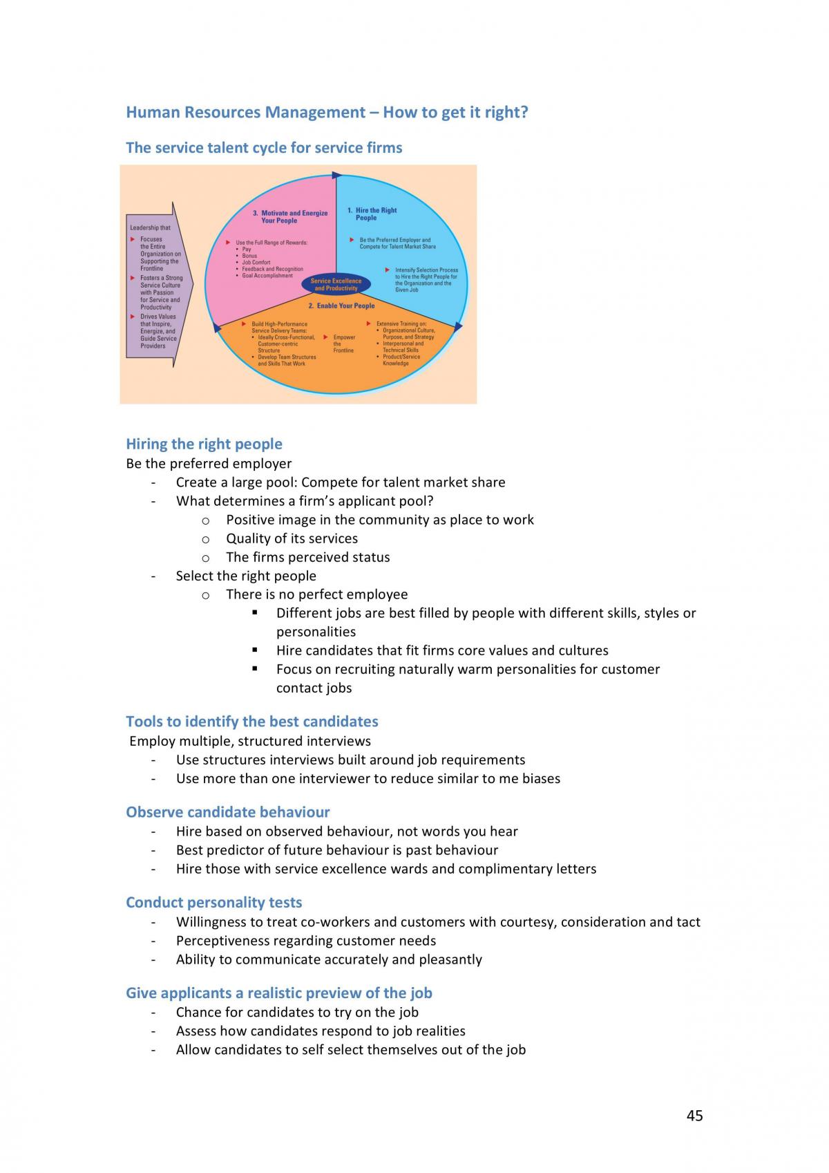 Service Quality Textbook Summary and Lecture Notes - Page 46