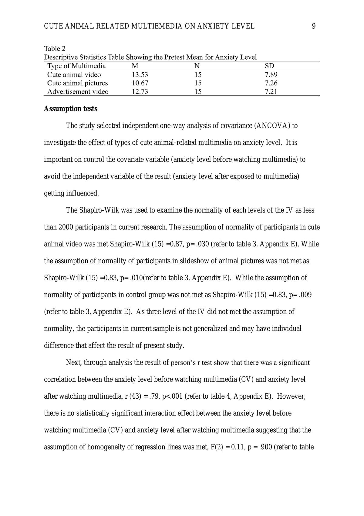 The effect of types of cute animal-related multimedia on anxiety level - Page 0