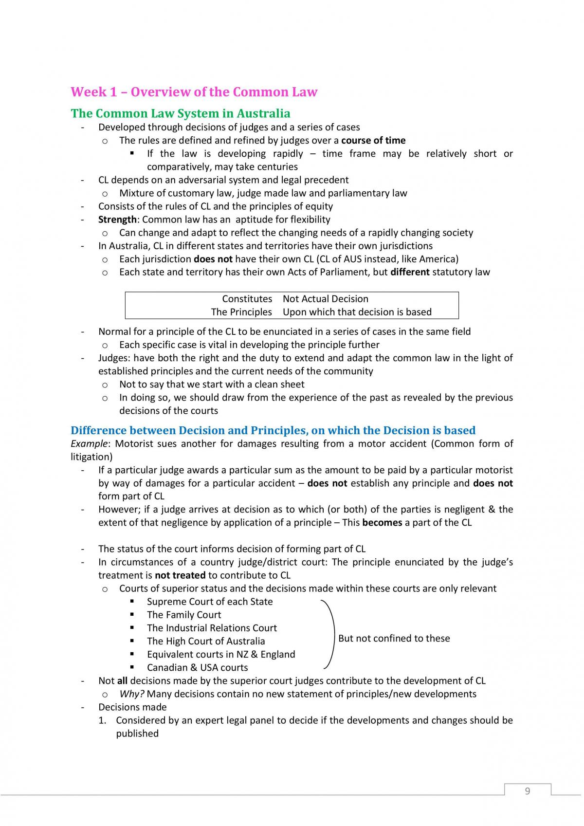 Legal Method Complete Notes - Page 9