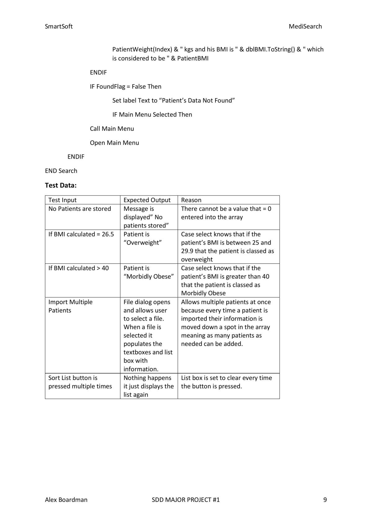 Major Project for Software Design and Development - Page 9