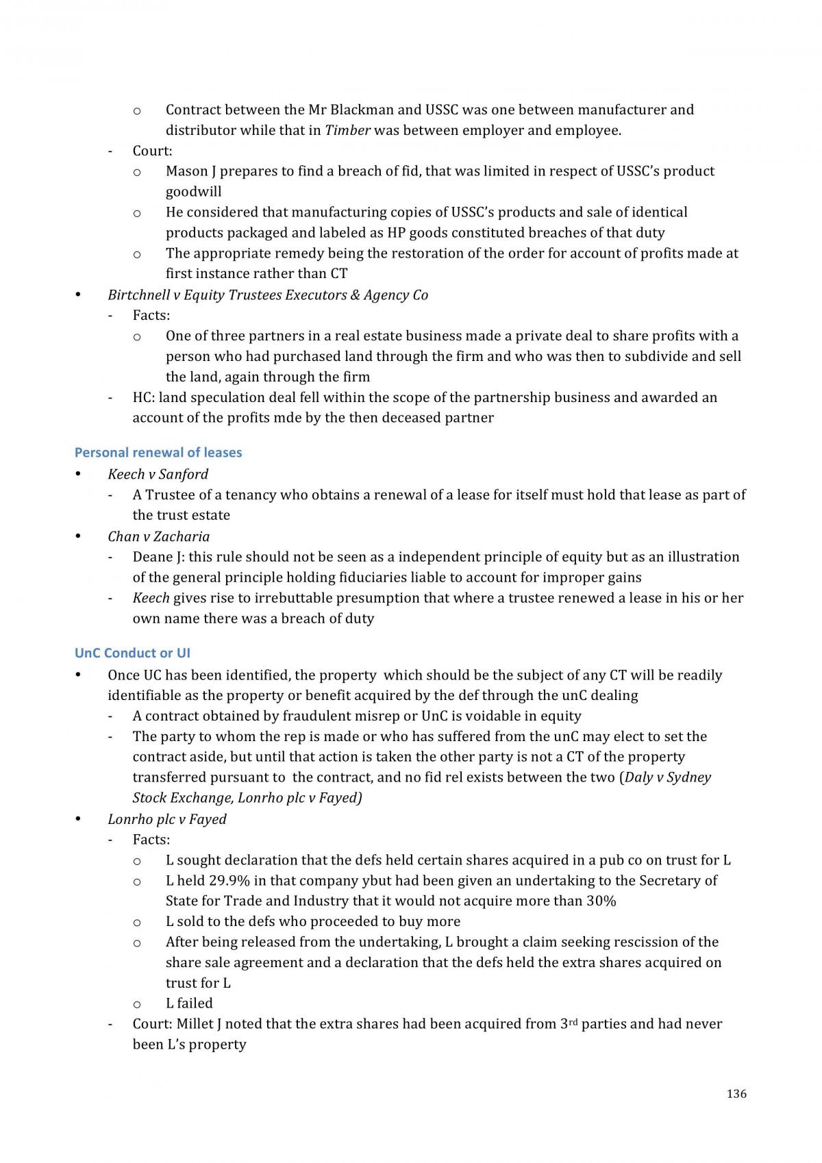 Equity And Trusts Notes - Page 136