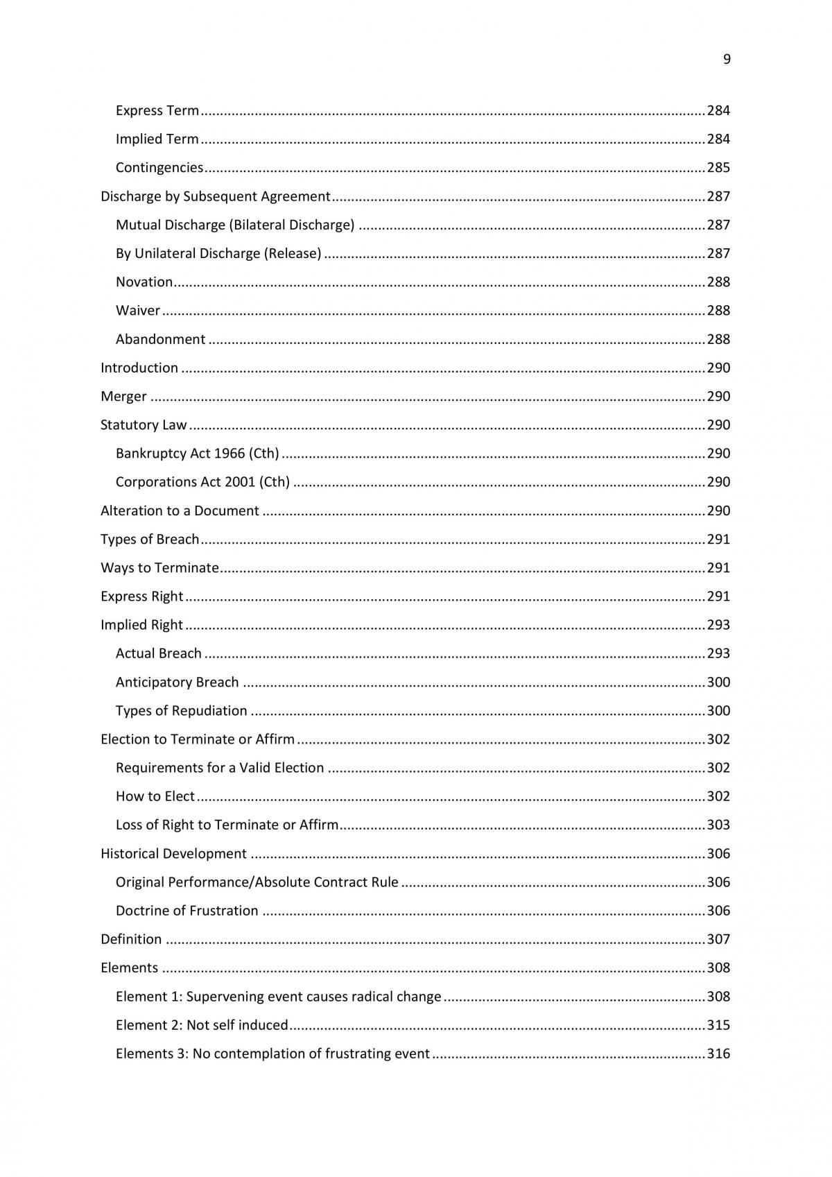 Contracts Full Exam Notes  - 358 Pages - Page 9