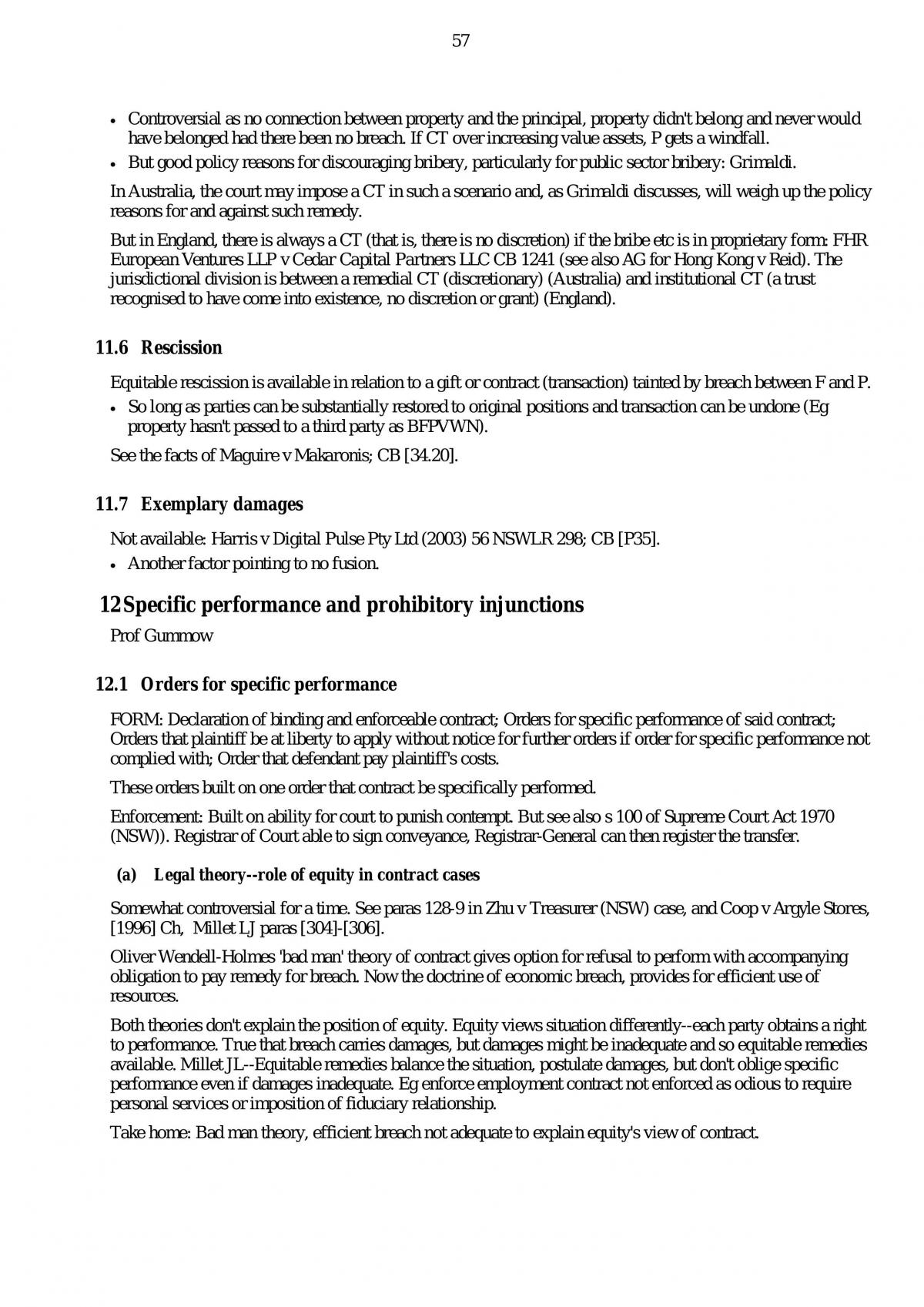 Complete Notes for LAWS6205 - Equity and Trusts - Page 57